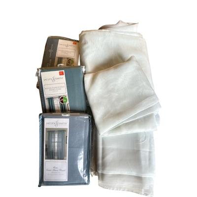 Lot of WIndow Treatments - Sheers and Blue Room Darkening Panels & Sheers (Found the 2nd Sheer Panel!)