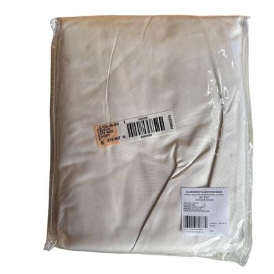 Pair of New Pinch Pleated Drapes 48" x 63" Ivory Colored