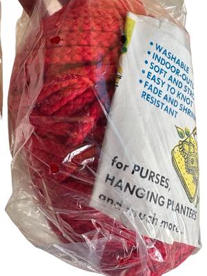 Big Bag of Mostly Unopened Macrame Craft Cord & 2 Pieces