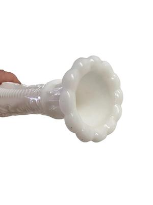 2 Milk Glass Vases