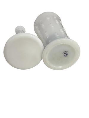 2 Milk Glass Vases