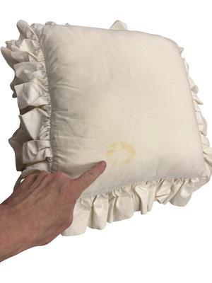 Brown Blanket with 2 Quilt Pattern Pillows