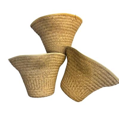 3 Vintage Woven Planter Containers/Holders, Lined