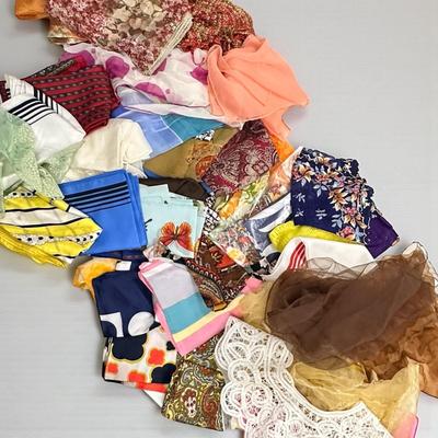 Huge Lot Of Women's Scarves