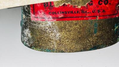 ANTIQUE JERSEY BELL ON LEATHER STRAP