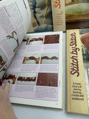 Set of 4 stitch by stitch books