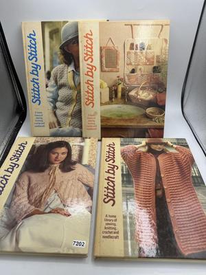 Set of 4 stitch by stitch books