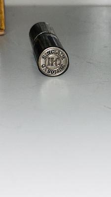 RIVERBOAT PENCIL SHARPENER, NEAT SINCLAIR LIGHTER, VTG LIGHTER, NEWSPAPER PRINT LEAD.