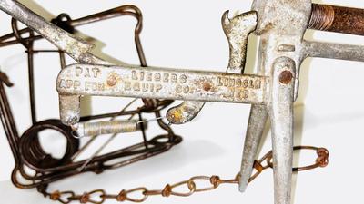 ANTIQUE GETSUM COMPANY GOPHER TRAP AND ANOTHER ANIMAL TRAP