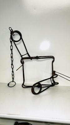 ANTIQUE GETSUM COMPANY GOPHER TRAP AND ANOTHER ANIMAL TRAP