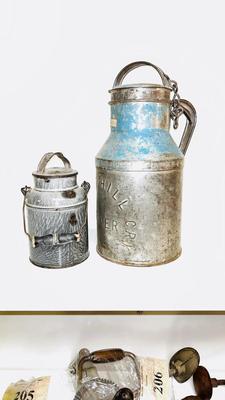 VINTAGE MILK TRANSPORTER CANS