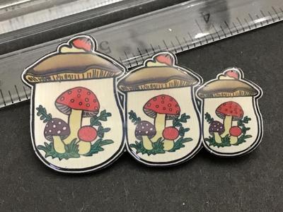 Canister Mushroom Pin