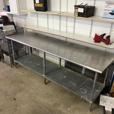 1046 Large Commercial Stainless Steel Work Table