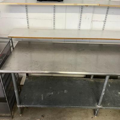 1046 Large Commercial Stainless Steel Work Table