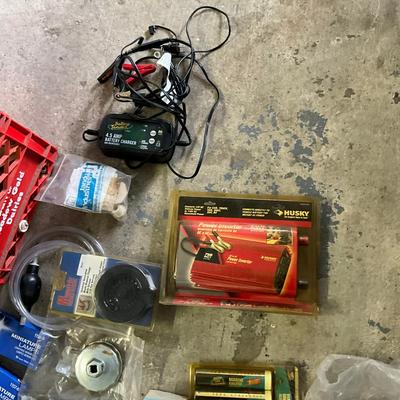 1047 Lot Of Auto And Marine Parts With Plumbing Chemicals/Adhesives