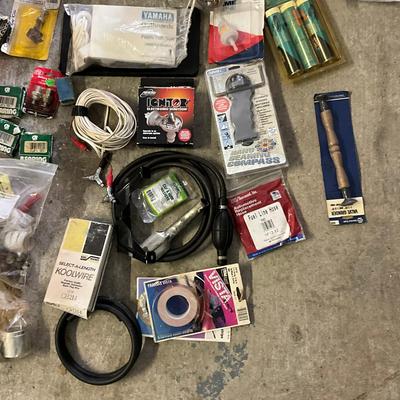 1047 Lot Of Auto And Marine Parts With Plumbing Chemicals/Adhesives