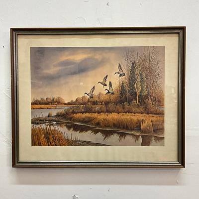 1051 Four Signed Waterfowl Prints