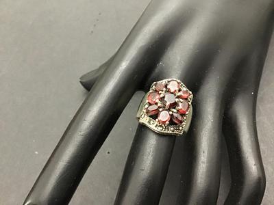 Sterling 925 Beatiful Large Cocktail Ring