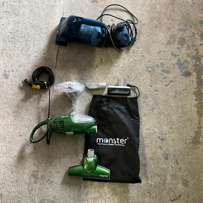 1044 Monster Italian Electric Handheld Vacuum With Black & Decker Duster Buster