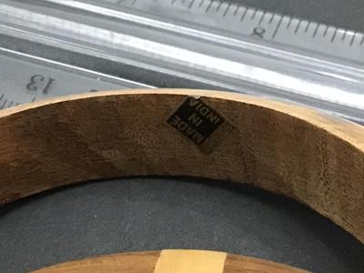 India Wood Inlay Bracelet/ Bangle