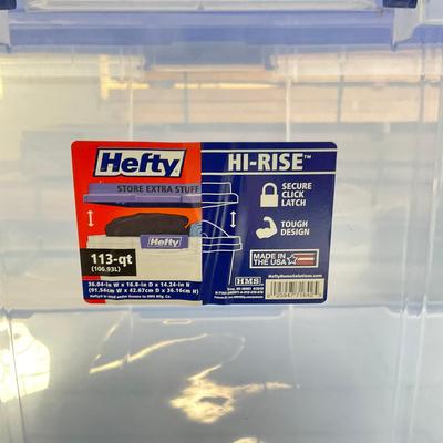 1073 Two Hefty Hi-Rise Storage Bins