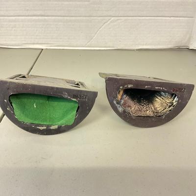 1079 Pair Of Liberty Bell Cast Metal Bookends