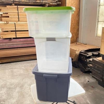 1080 Lot Of Four Storage Bins