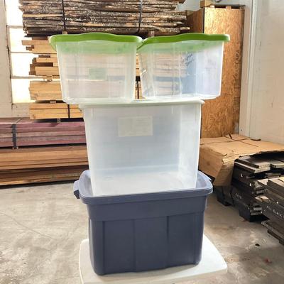 1080 Lot Of Four Storage Bins