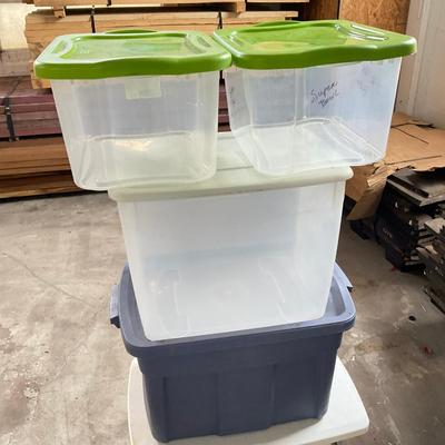 1080 Lot Of Four Storage Bins