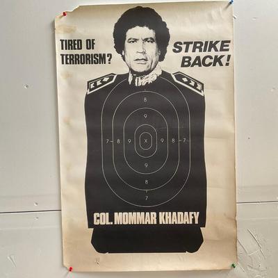 1081 Set Of Two Khadafy Posters