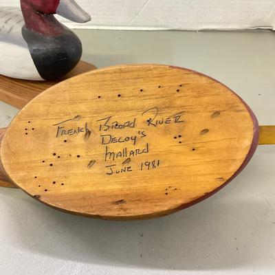 1084 Pair Of Carved Wooden Decoys