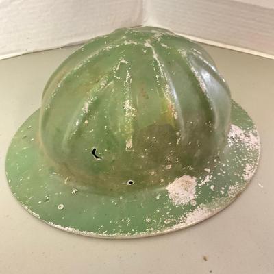 1085 Vintage Aluminum Hat With GE Switch & Door Bell & Metal Soldering Iron