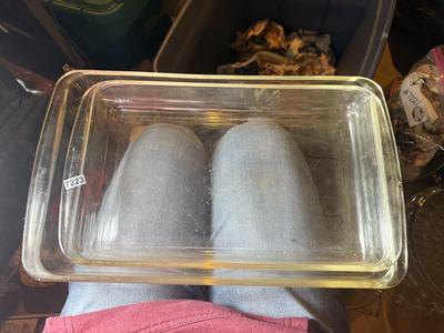 Set of 2 Pyrex baking dishes