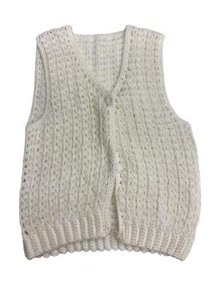 4 Handmade Crochet Vests, Not Sized