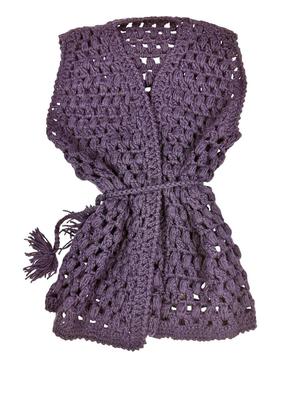 4 Handmade Crochet Vests, Not Sized