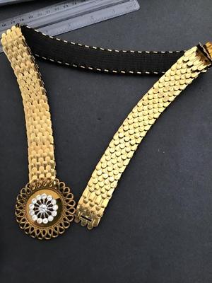 Vintage Fish Scale Stretch Belt