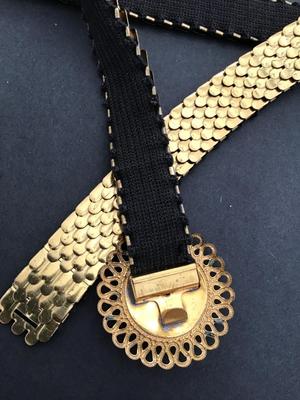 Vintage Fish Scale Stretch Belt
