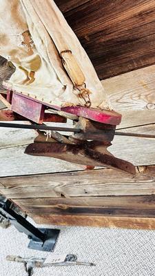 ANTIQUE SPREADER/BROAD CASTER FOR SEED OR FERTILIZER