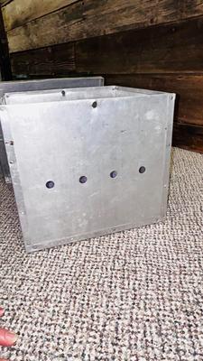 COW MILKING STOOL AND ALUMINUM EGG BOX