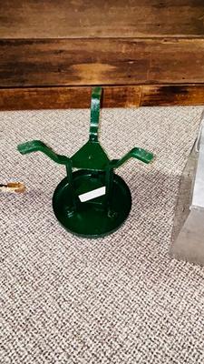 COW MILKING STOOL AND ALUMINUM EGG BOX