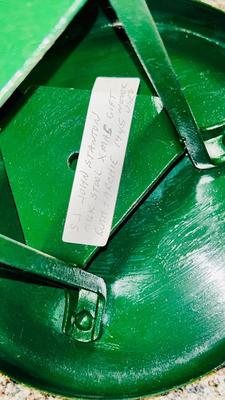 COW MILKING STOOL AND ALUMINUM EGG BOX