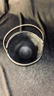 CAST IRON CAULDRON AND 2 MATCHING SMALLER CAULDRONS