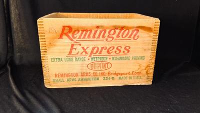 REMINGTON 12 GAUGE WOODEN AMMO CRATE