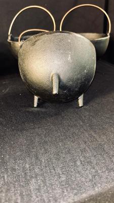 6 MORE OF THE CAST IRON CAULDRONS