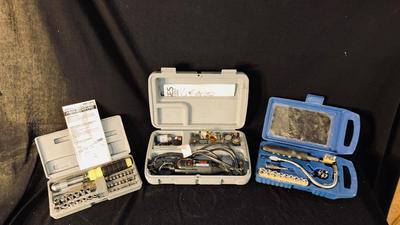 DREMEL TOOL, ANGLE DRIVER RATCHETING SCREW DRIVER AND A HOT DRIVER FLEXIBLE RATCHETING SCREWDRIVER