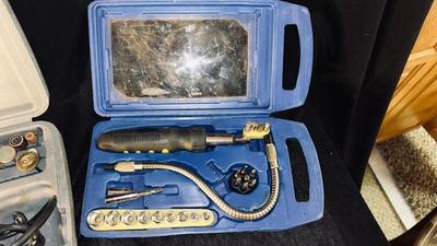 DREMEL TOOL, ANGLE DRIVER RATCHETING SCREW DRIVER AND A HOT DRIVER FLEXIBLE RATCHETING SCREWDRIVER