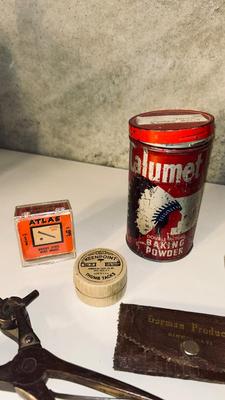 VINTAGE HARDWARE BOXES and TOOLS