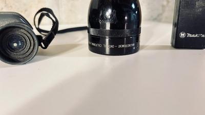 15” MAG-LITE, TASCO FUTURA BINOCULARS AND A MIKITA FLASH LIGHT