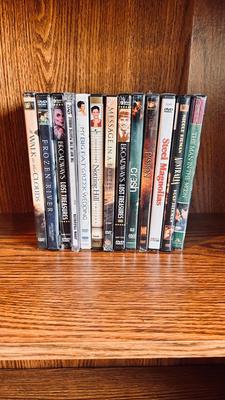 BOOK SHELF AND CONTENTS (BOOKS, DVDS & MORE)