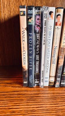 BOOK SHELF AND CONTENTS (BOOKS, DVDS & MORE)